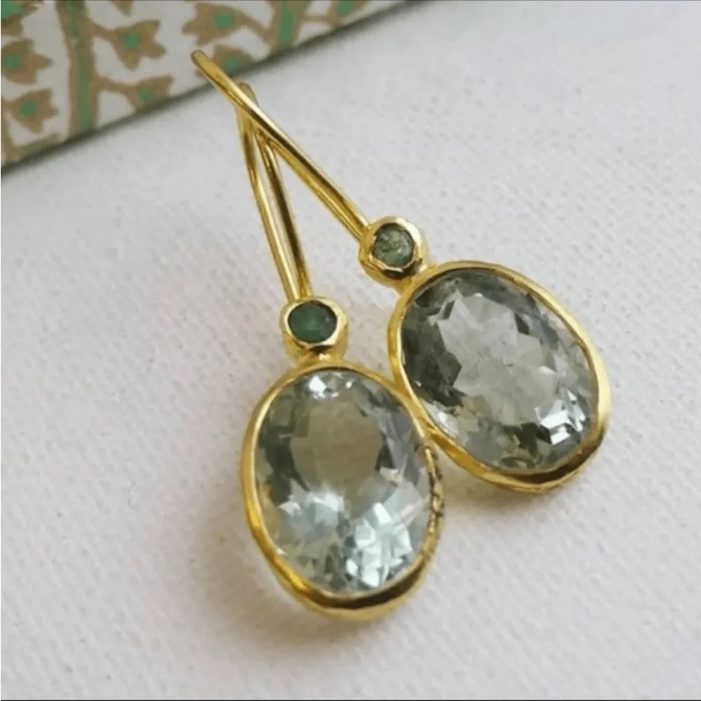 NWOT Rory Gemstone Drop Earrings